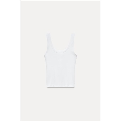 RIBBED T-SHIRT WITH POCKET