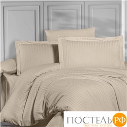 Постельное белье "Карвен" Stripe Satin 1.5 спальн. N 162-SS 012 sampanya/бежевый