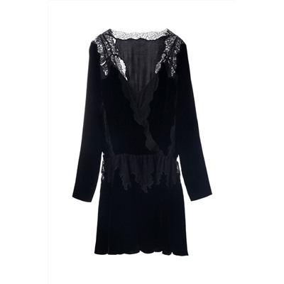 Vestido evasé Negro