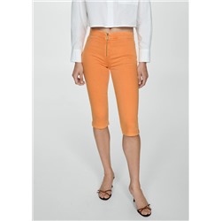 Jeans slim capri cremallera