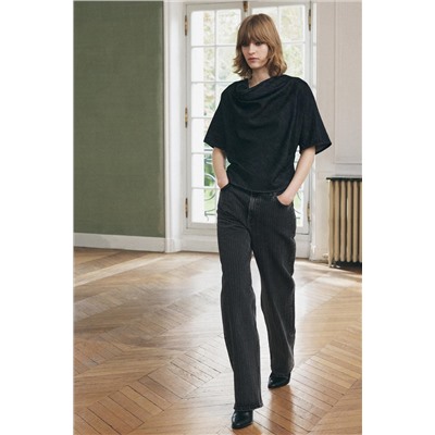 ZW COLLECTION STRAIGHT-LEG MID-RISE JEANS