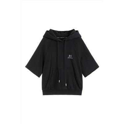 Sudadera con capucha Negro y blanco