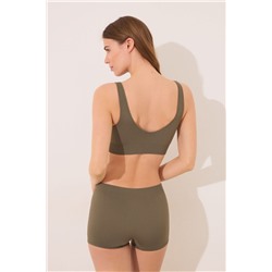 Culotte canalé seamless verde
