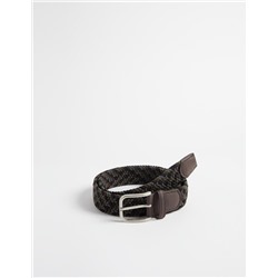Elastic Braided Belt, Men, Multicolour