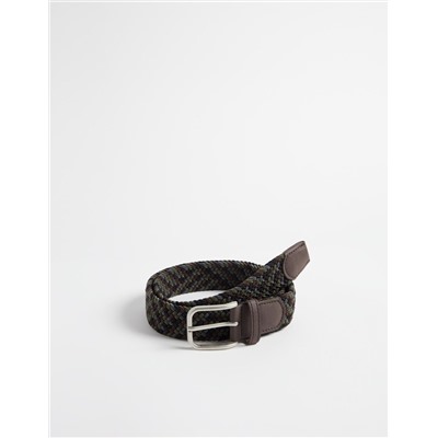 Elastic Braided Belt, Men, Multicolour