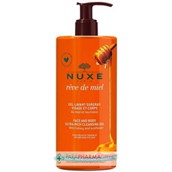 Nuxe Rêve de Miel Gel Lavant Surgras Visage et Corps 750ml