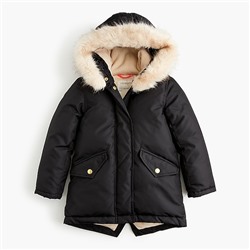 Girls' fishtail parka with Primaloft®