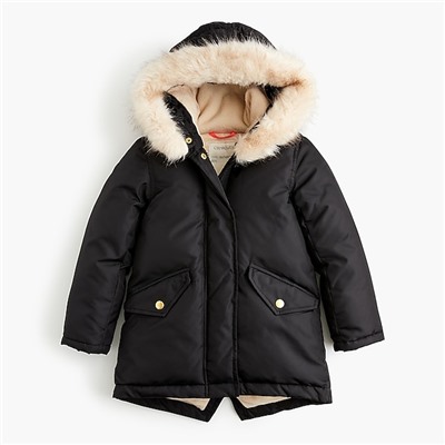 Girls' fishtail parka with Primaloft®