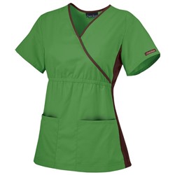 Cherokee Flexibles Scrubs Solid Mock Wrap Top