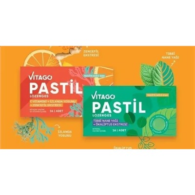 Pastil 16 adet VITAGO