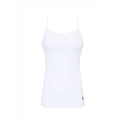 U.S. Polo Assn., U.S. Polo Assn. Kadın İp Askılı Atlet Beyaz Renk Kutulu - Beyaz - BCP1.66P00V0B