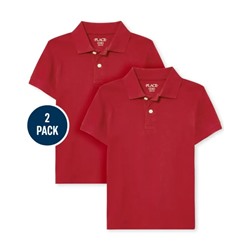 The Children’s Place  Boys Uniform Pique Polo 2-Pack - Multi Clr