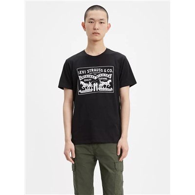 TWO HORSE GRAPHIC TEE SHIRT