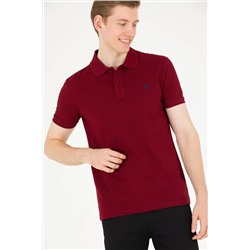 Erkek Plum Basic Polo Yaka Tişört