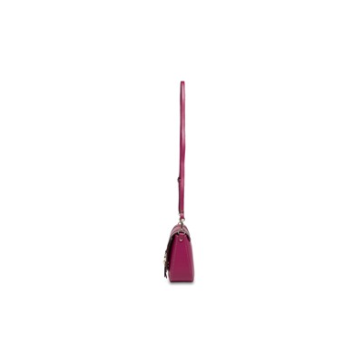 Bandolera de piel Tex Violeta