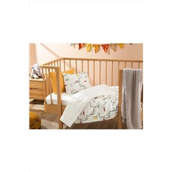 English Home Cars Pamuklu Bebe Nevresim Takımı 100x150 Cm Bej 10037113