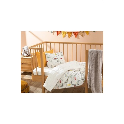 English Home Cars Pamuklu Bebe Nevresim Takımı 100x150 Cm Bej 10037113