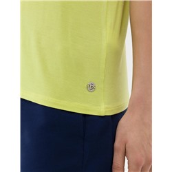 Yeşil Comfort Fit Basic Tişört