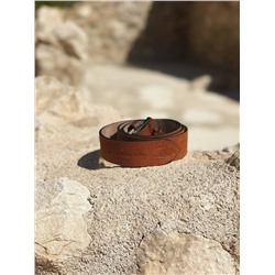 Ab.Zapatos Pelle cinturon (140) Brandy