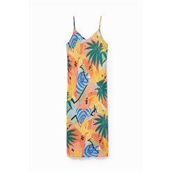 Camisón largo tirantes estampado