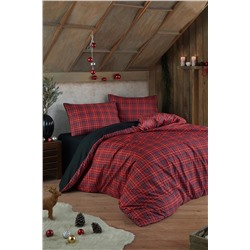 Ev & Ev Home Mature Nevresim Seti Çift Kişilik Iskoç Kırmızı Ep-028707