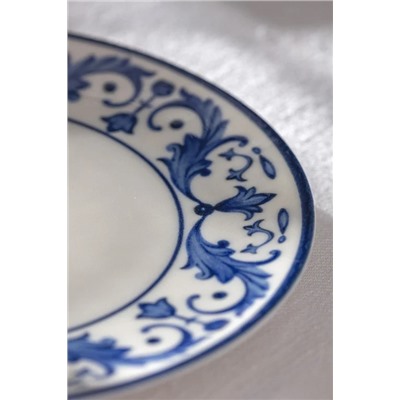 Reve Bleu Nuit Pasta Tabağı - 10 cm - Mavi/Beyaz