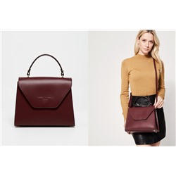 Bolso de piel Blu Burdeos