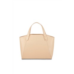 Bolso de piel Parl Nude y beige