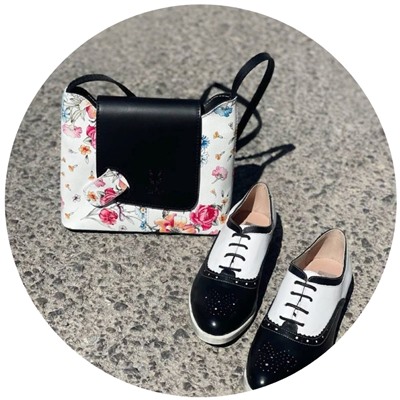 BDA · 6180 negro+Vera pelle flores АКЦИЯ