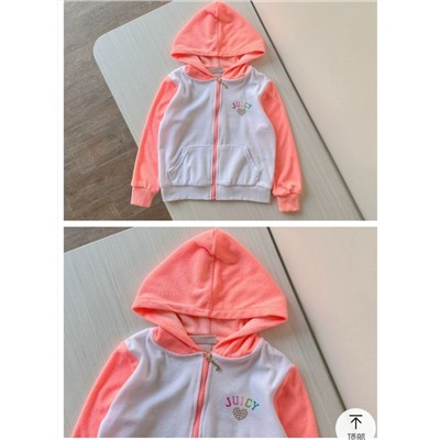 Нежный детский костюм из хлопкового велюра  💖 Juic*y Coutur*e