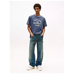 Tommy Jeans Stripe Graphic Logo T-Shirt