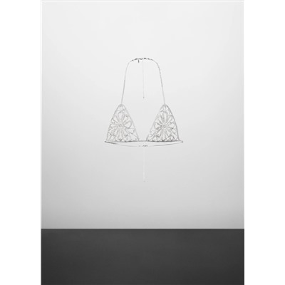 Collar cuerpo cristales strass