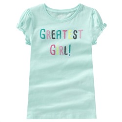 Mädchen T-Shirt mit Pailletten
