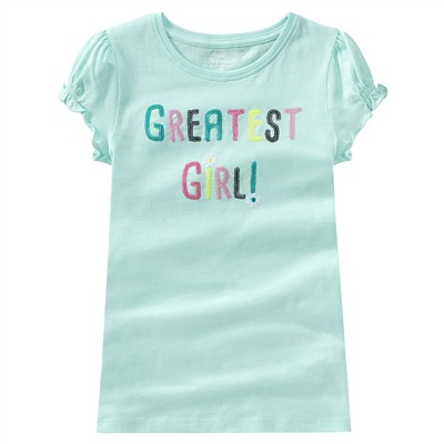 Mädchen T-Shirt mit Pailletten
