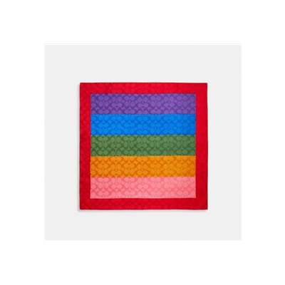 Colorblock Signature Silk Bandana