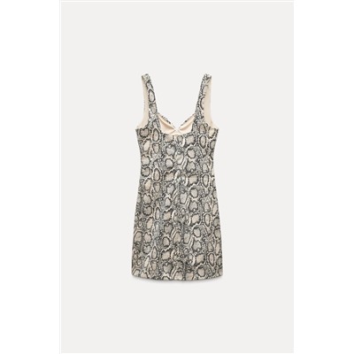 ANIMAL PRINT MINI DRESS