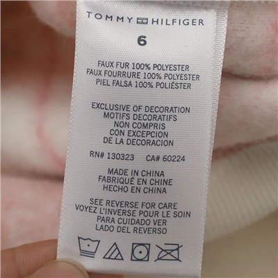 Детская плюшевая толстовка тедди   Tommy Hilfige*r ❌