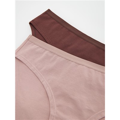 Slips mit hohem Baumwollanteil, 2er-Pack
