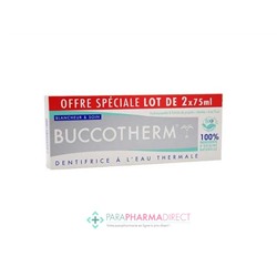 Buccotherm Dentifrice Blancheur et Soin - 2x 75ml