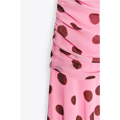 POLKA DOT LONG DRESS