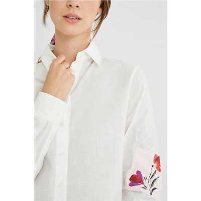 Camisa patch flores