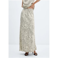 Falda larga estampado paisley