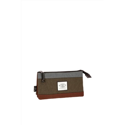 Estuche Caqui y marrón
