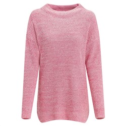 Damen Strickpullover mit Stehkragen