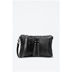 Bandolera de piel Savina Negro