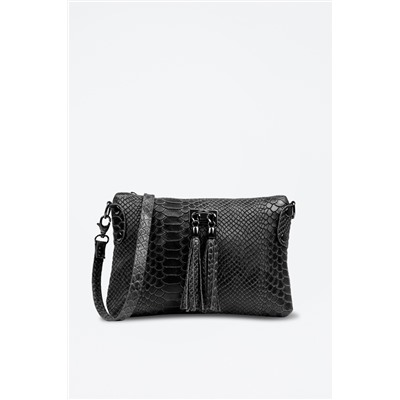 Bandolera de piel Savina Negro