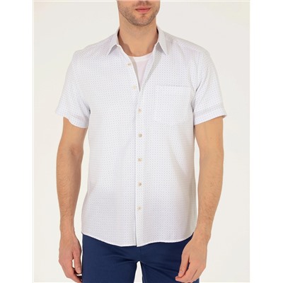 Mavi Regular Fit Kısa Kollu Gömlek