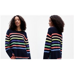 24/7 Split-Hem Crewneck Sweater