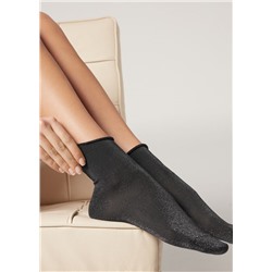 Kurze Socken mit Glitzer