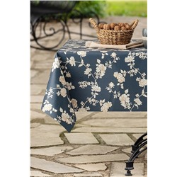 Madame Coco Calantha Masa Örtüsü - Lacivert / Bej - 140x200 Cm MPV-30-8682116178969